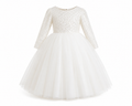 Robe de Cérémonie Princesse Ivoire Perlée