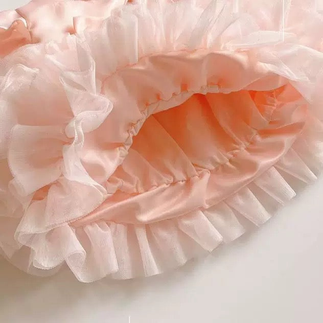 Robe Barboteuse Princesse Volants Bébé Fille