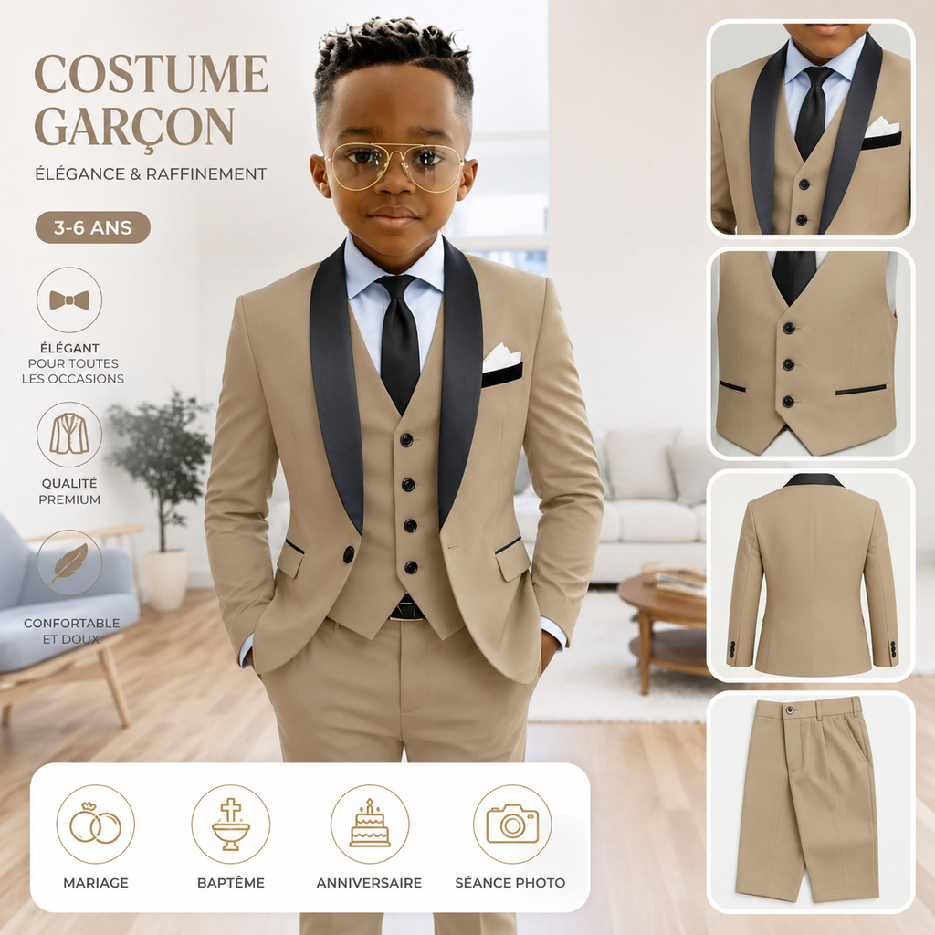 Costume Garçon Prestige 3 Pièces